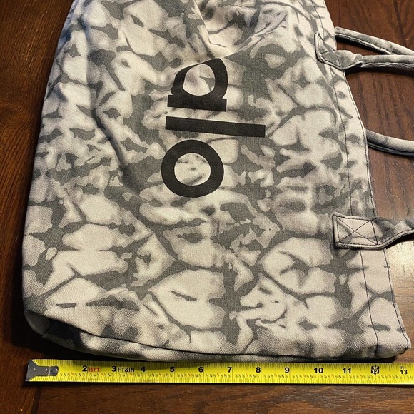 ALO Yoga Bags Alo Yoga Shopper Tote Grey Tie Dye Canvas Oversized